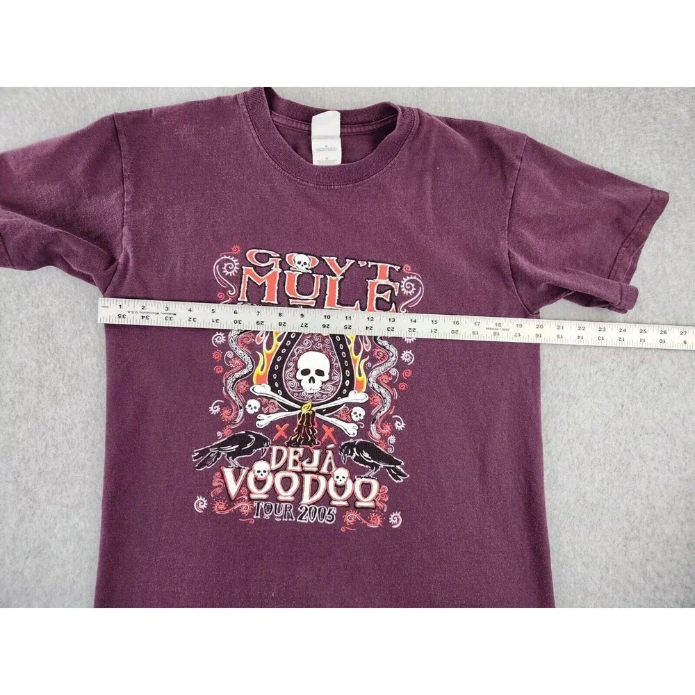 Vintage Gov't Mule Tour 2005‎ Concert T-shirt Purple Deja Voodoo Size Medium